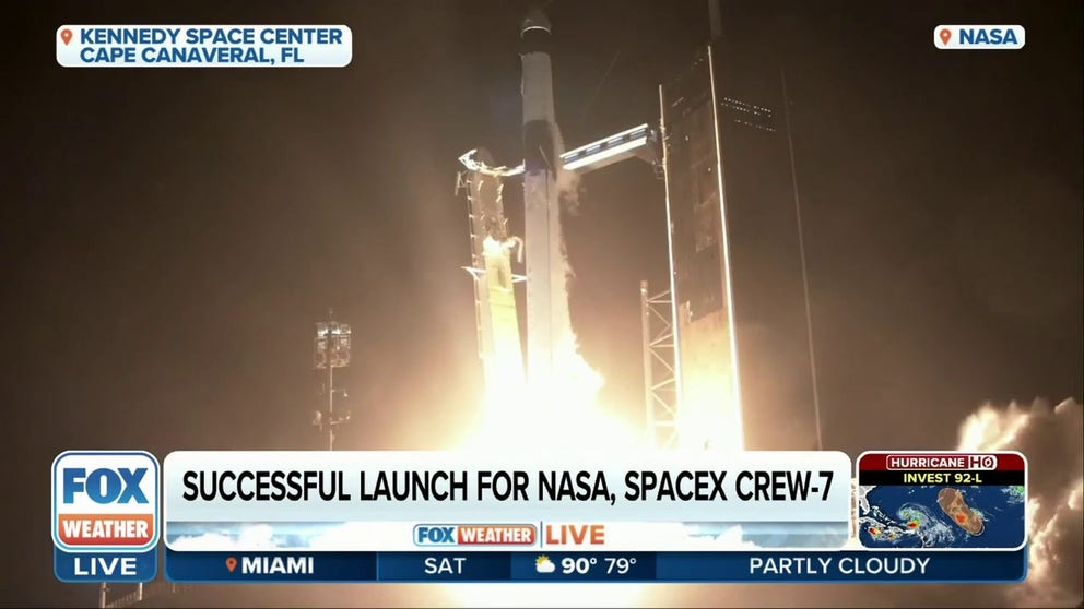 SpaceX and NASA successfully launched a crewed mission aboard a Dragon spacecraft early Saturday morning – the seventh commercial crew rotation for NASA.