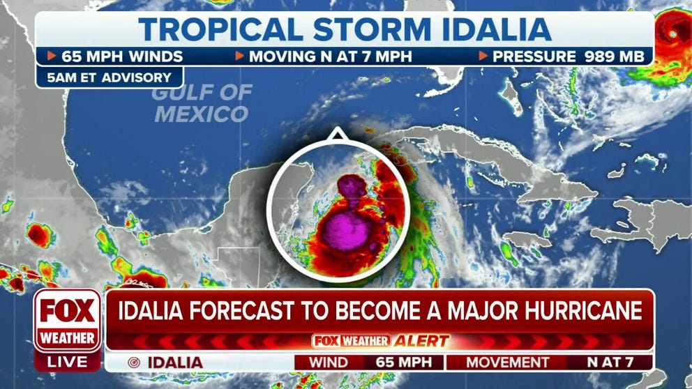 Florida residents living along the Gulf Coast are being urged to prepare for Tropical Storm Idalia, which is expected to strengthen into a major hurricane before making landfall this week.