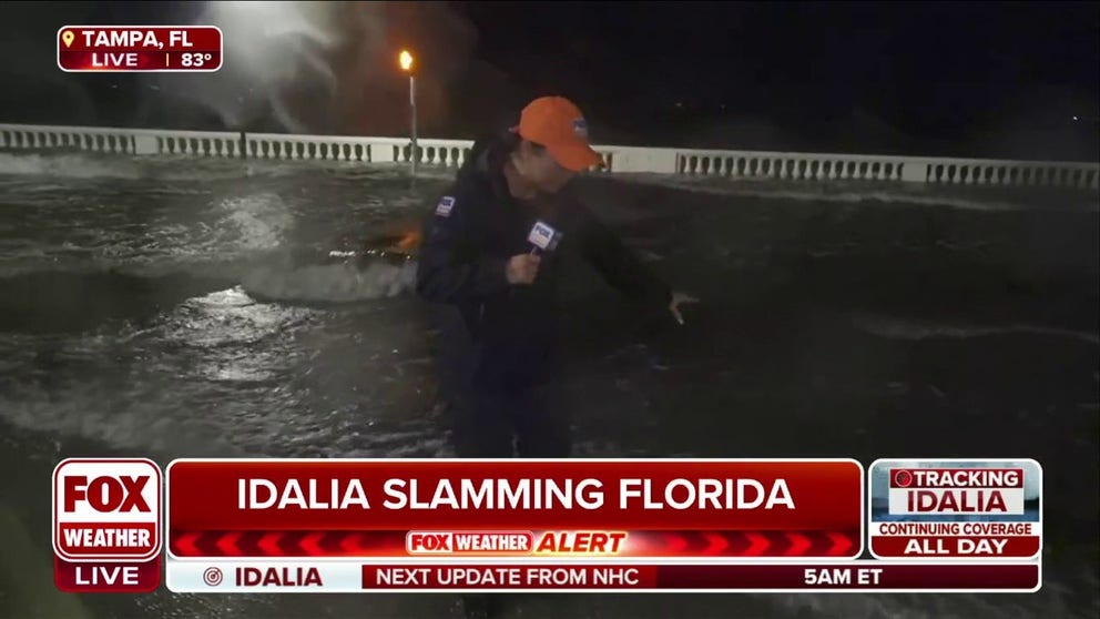 FOX Weather correspondent Nicole Valdes is in Tampa where flooding has been reported as Hurricane Idalia continues to gain strength as it near landfall in a matter of hours.