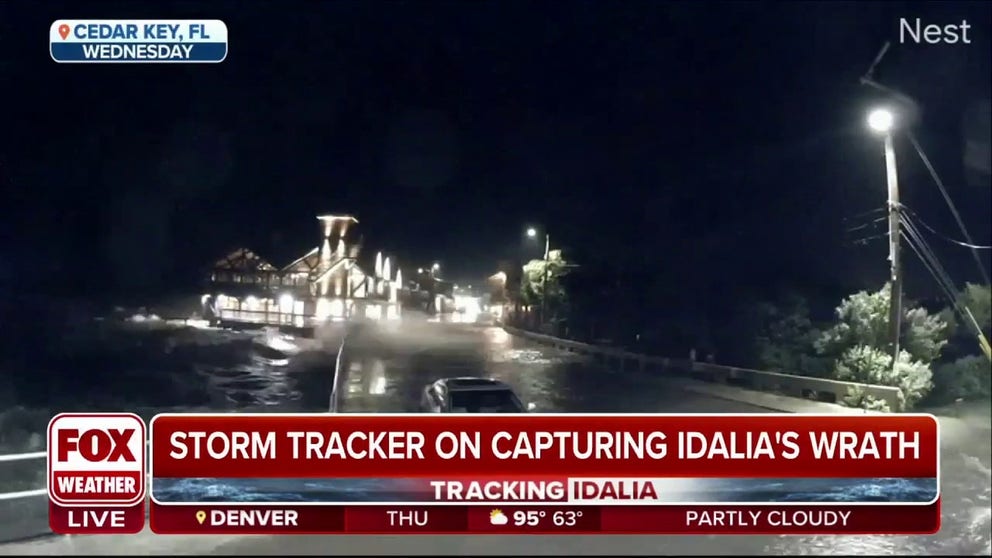 FOX Weather's Exclusive Storm Tracker, Mark Sudduth, set up remote cameras along some of the most devastated coasts destroyed by Hurricane Idalia. He shares the flooded images.