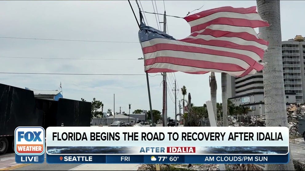 Cleanup efforts are underway from Florida to the Carolinas a day after powerful Hurricane Idalia made landfall and left a deadly trail of destruction from blasting the region with destructive winds, a powerful storm surge and flooding from torrential rain.