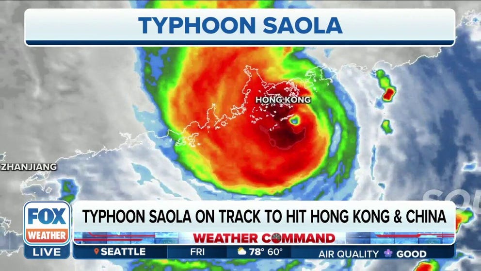 Super Typhoon Saola is heading for Asia with sustained winds making it equivalent to a Category 4 hurricane. Saola is expected to make landfall late Friday night or Saturday morning.