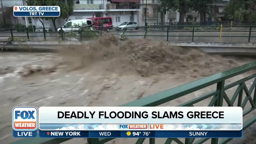 Parts of Greece received 25 inches of rain in just one day triggering deadly flooding.