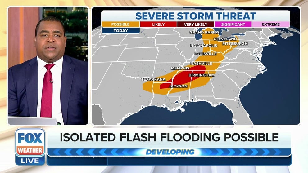 Severe storms target Ohio Valley, Southeast on Wednesday | Latest ...