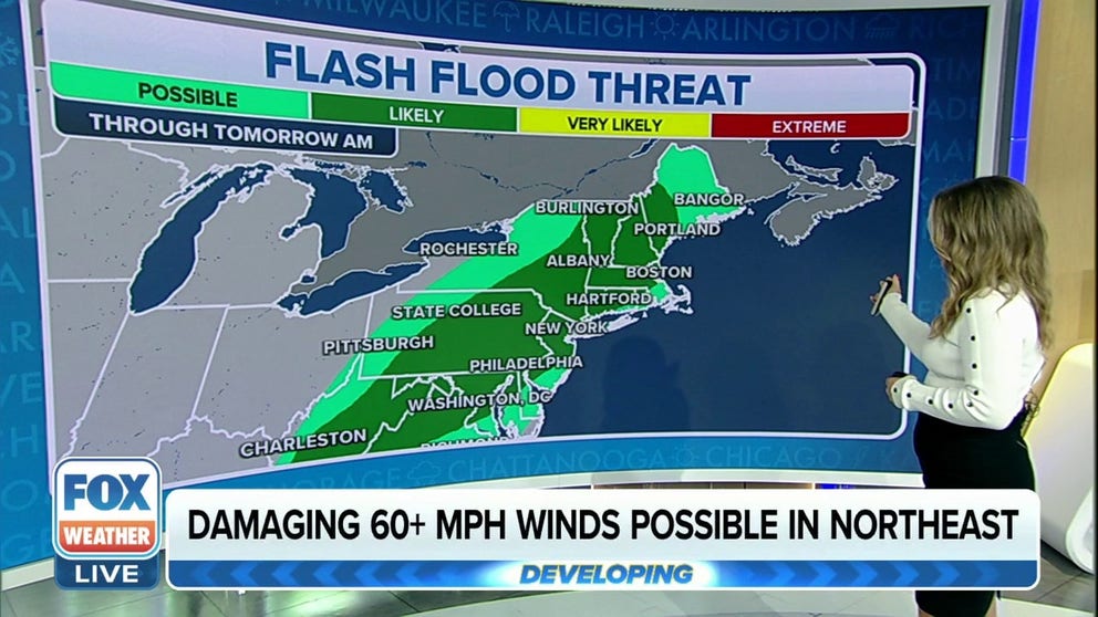Thunderstorms bring renewed flooding threat to I-95 corridor on Sunday ...