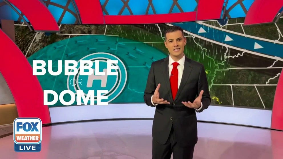 Meteorologist Ian Oliver explains ridge riders, storms that skirt around a dome of high pressure.