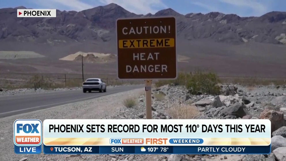 This year goes into the record books for Phoenix. The city has hit a record 54 days over 110 degrees for the year. Part of the run includes the record breaking stretch of 31 consecutive days of 110 degree highs in July. The Valley of the Sun is also on target to have the hottest three months since recordkeeping began in 1895.