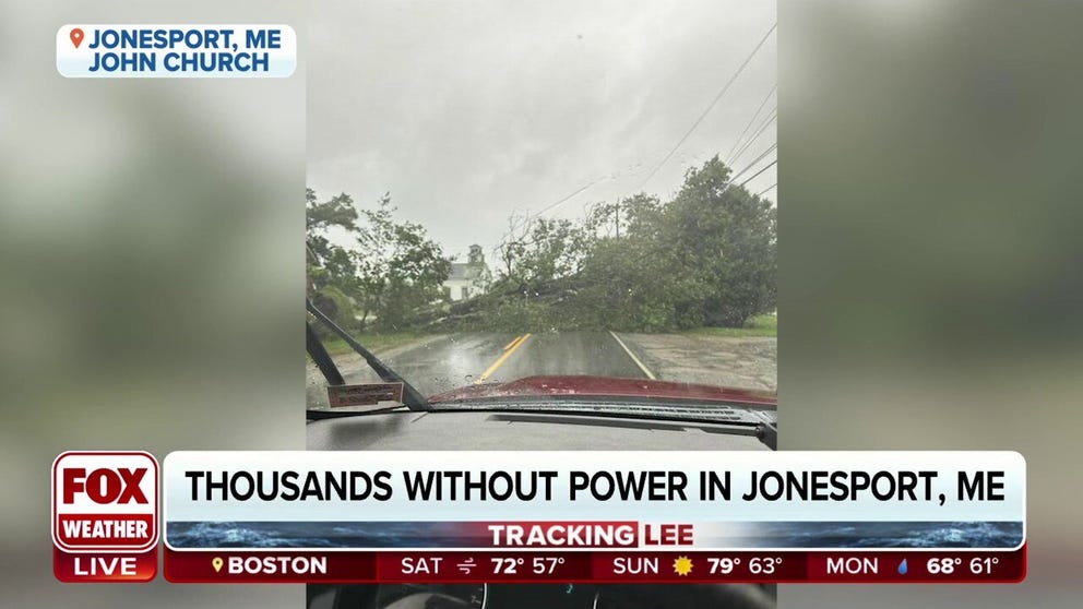 Lee downs trees, power lines in Maine | Latest Weather Clips | FOX Weather