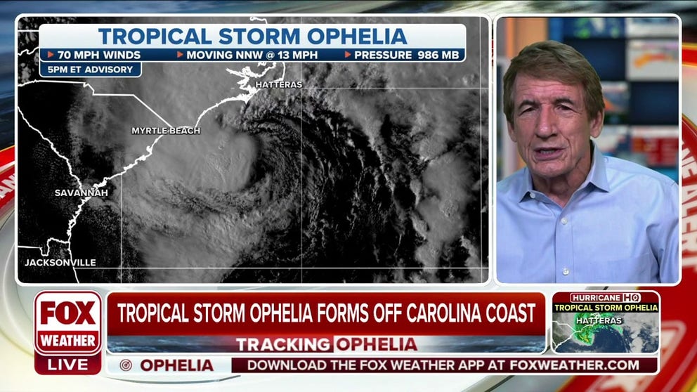 Tropical Storm Ophelia strengthens as Hurricane Watch is issued for ...
