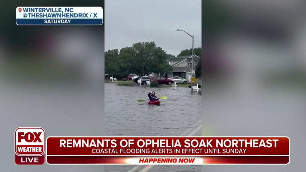 A combination of storm surge and heavy rain put parts of North Carolina and Virginia underwater for hours as Ophelia trekked overhead. FOX Weather put together some of the amazing video.