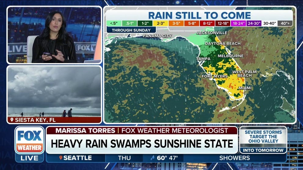 Heavy rain swamps the Sunshine State | Latest Weather Clips | FOX Weather