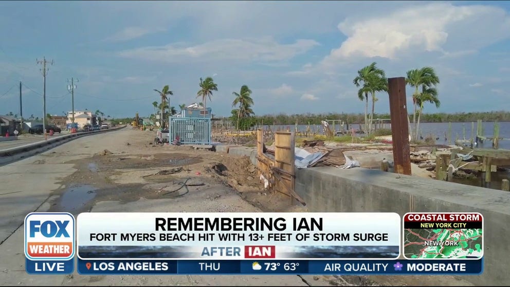 FILE VIDEO: It's been one year since Hurricane Ian lashed Florida. FOX Weather's Brandy Campbell is in Fort Myers talking to residents about the ongoing road to recovery.