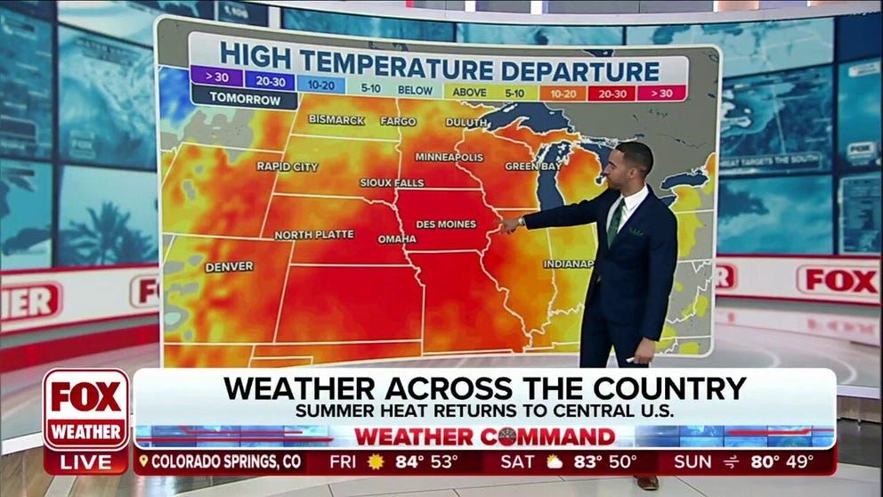 Summer heat returns to the Central U.S. this weekend | Latest Weather ...