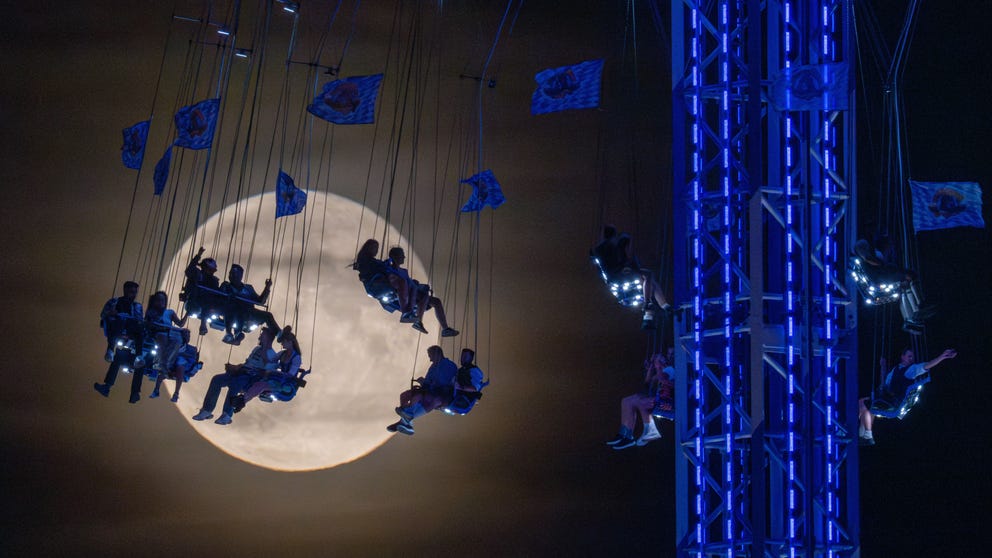 FILE: Sept. 29 was not only the full "Harvest" Moon but also the year's last "Supermoon" when the moon is full at its nearest point in its elliptical orbit around the Earth. (Photos courtesy: Getty Images)