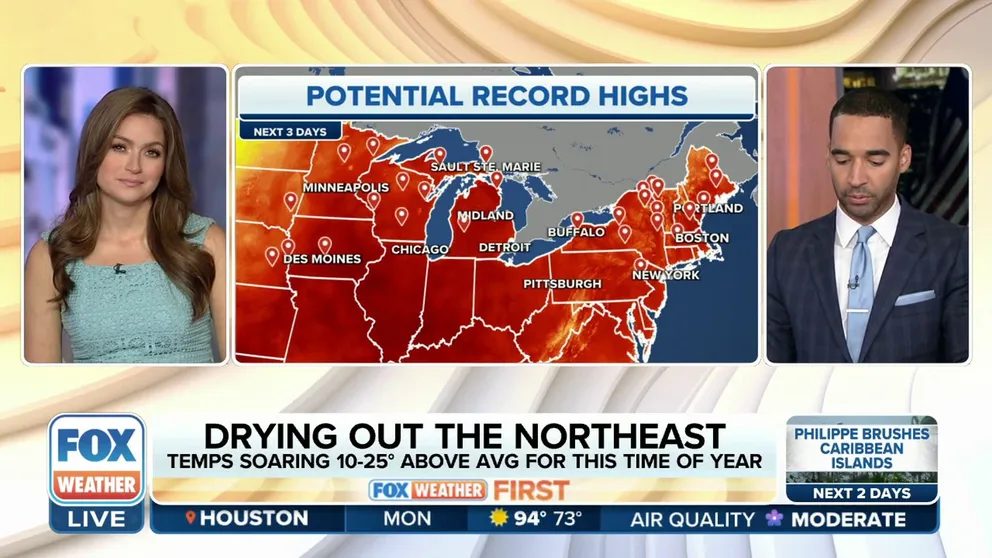 Millions of people in the central U.S. are bracing for some record heat thanks to a blocking pattern that will send temperatures soaring 15 to 25 degrees above average in some areas before the warm temperatures expand farther east later this week.