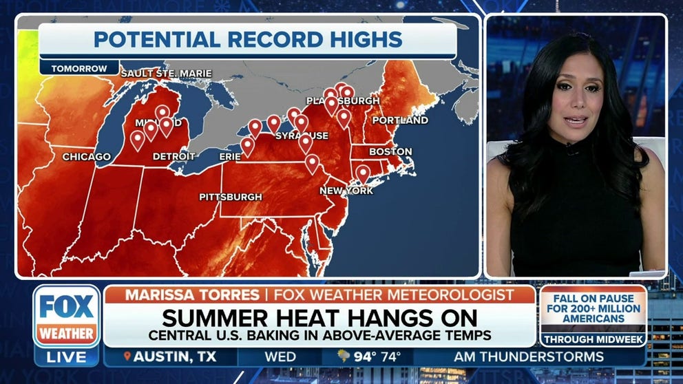 The eastern half of the country is stuck in summer right now despite the calendar reading October. FOX Weather tells you how warm your city will get and when you will finally feel fall.