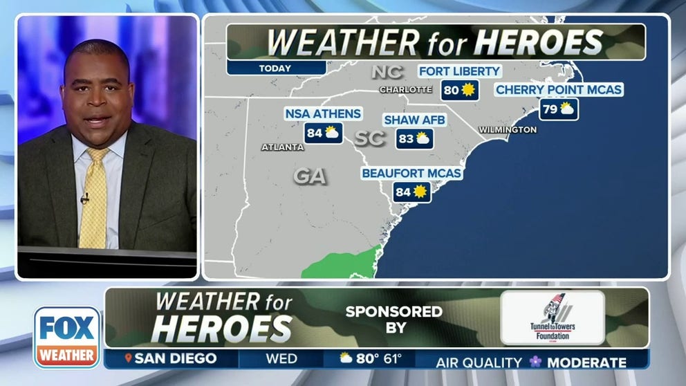 FOX Weather: Weather for Heroes forecast for 10/4 | Latest Weather ...