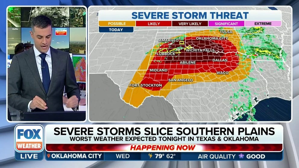 First Severe Thunderstorm Watch of the day issued for Southern Plains ...