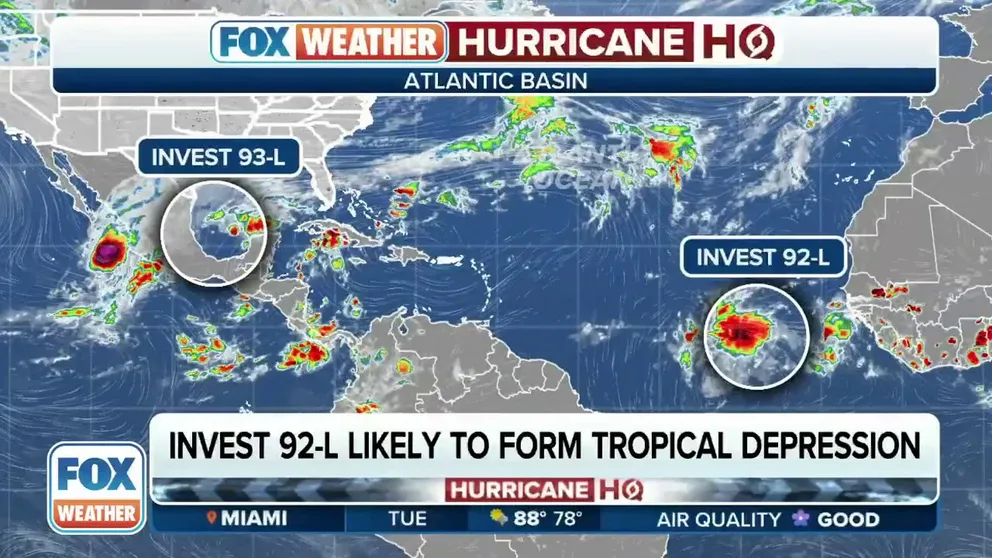 As the Atlantic hurricane season enters the home stretch, the National Hurricane Center is monitoring a disturbance off Africa that has been given a high chance of development this week. Meanwhile, a new disturbance in the Gulf of Mexico has also caught the attention of forecasters.