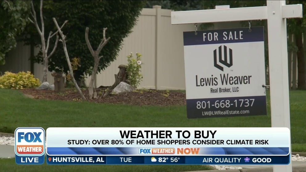 FOX Weather sat down with Manny Garcia, Senior Population Scientist for Zillow to discuss the company's finding that the vast majority of shoppers factor climate risk into the purchase of a home.