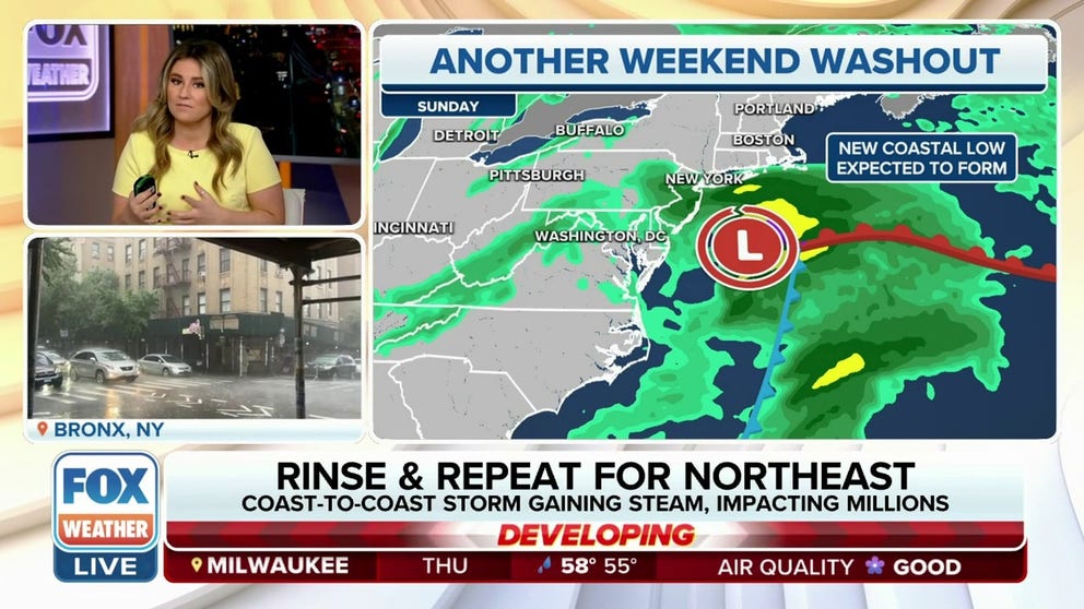 Coastal storm to bring another wet weekend to the Northeast | Latest ...