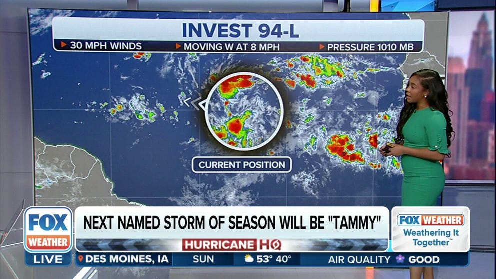 Sean Continues Weakening While Invest 94L Has High Chance Of ...