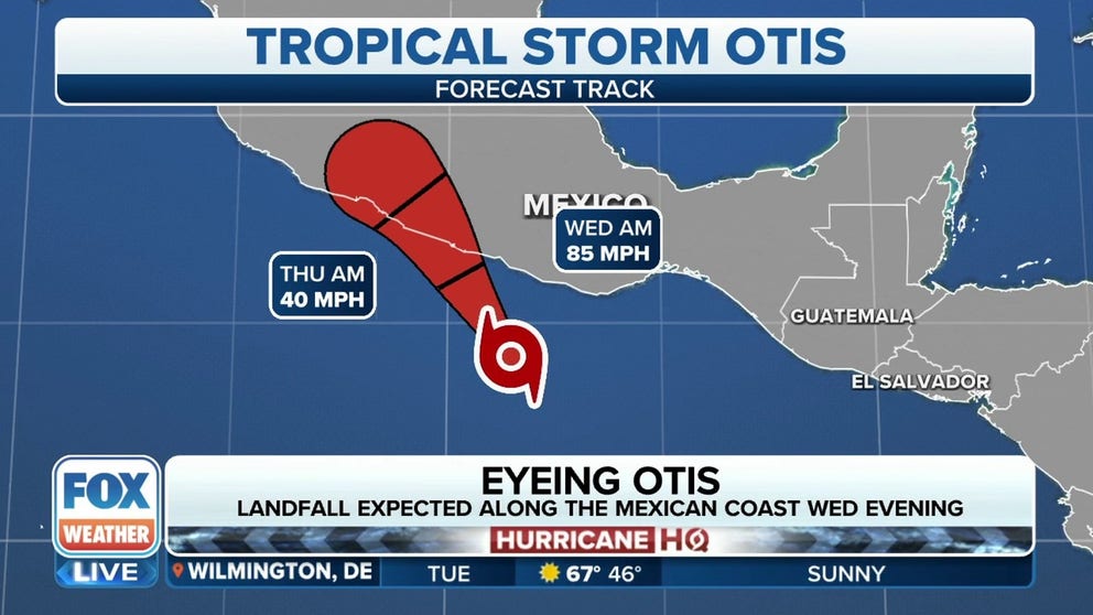 Tropical Storm Otis expected to make landfall on Mexico's coast