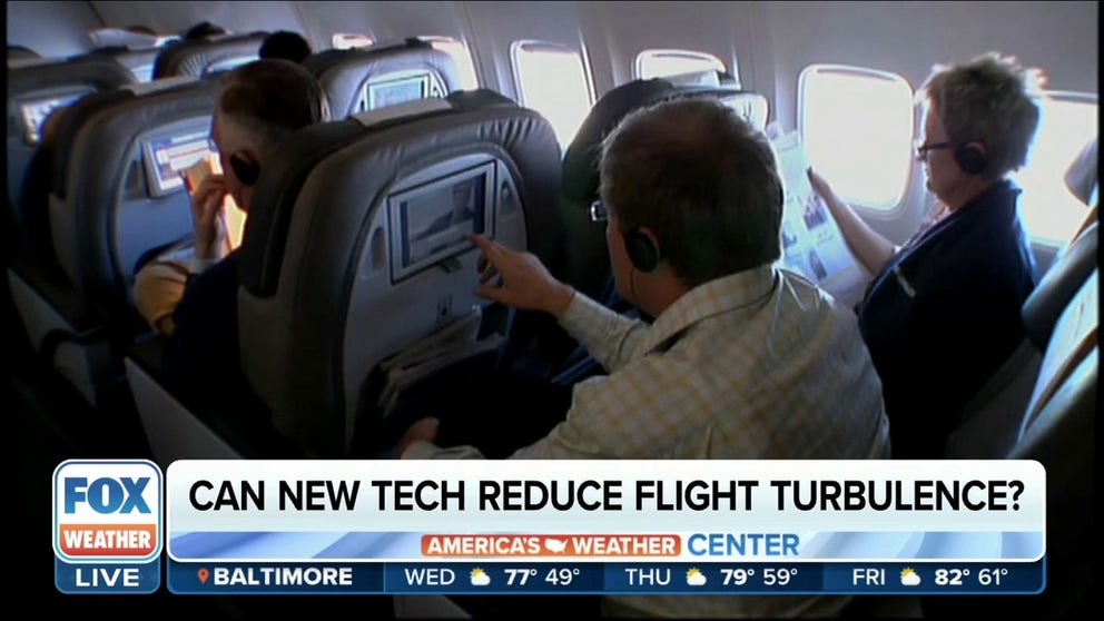 FOX Weather talks to Andras Galffy of Turbulence Solutions who developed new technology that can reduce turbulence felt on a plane by 80%.