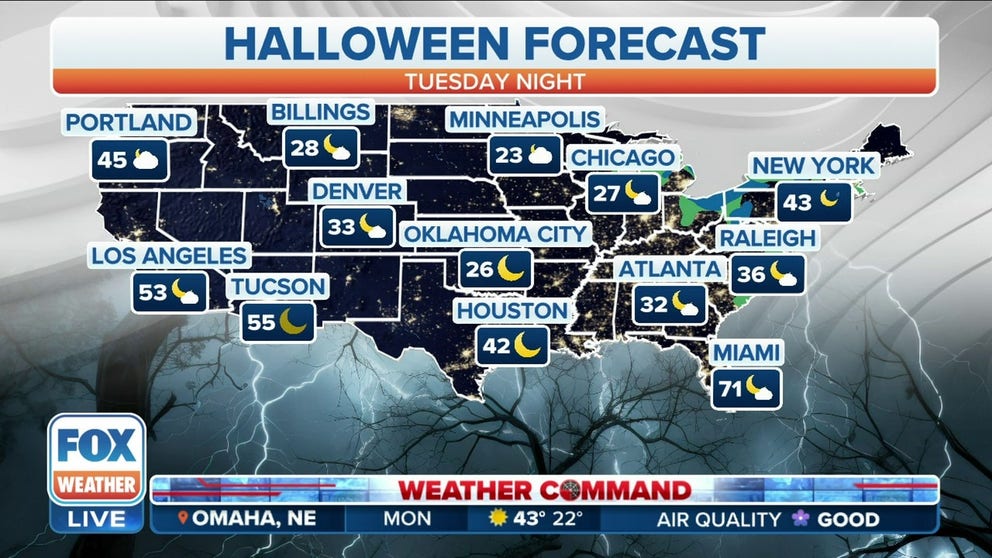 Chilly trick-or-treat forecast for Halloween evening | Latest Weather ...