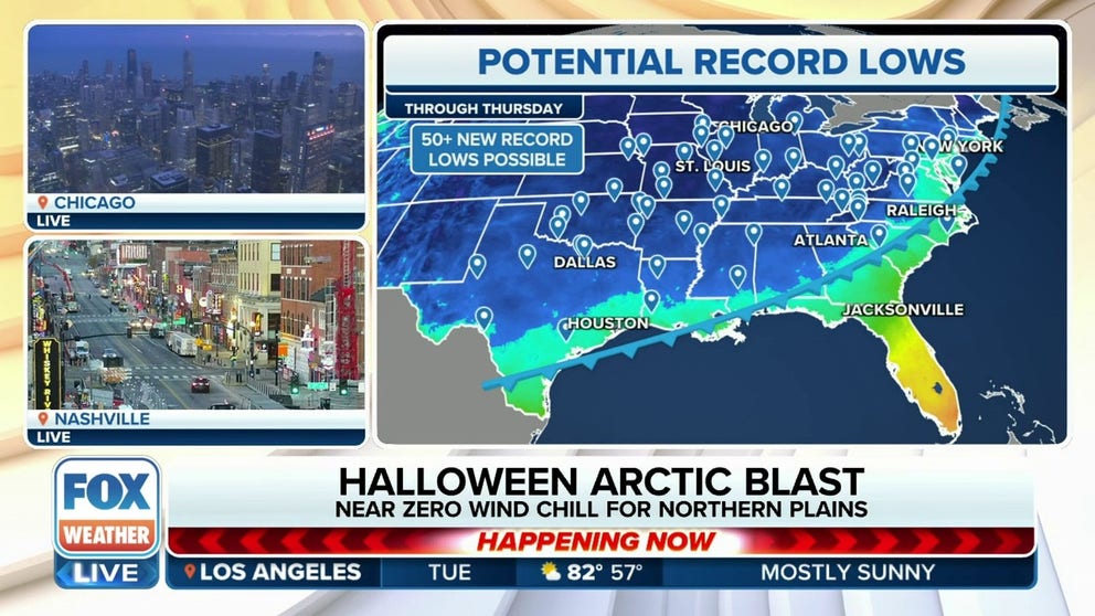 Arctic blast sends temperatures tumbling across the US | Latest Weather ...