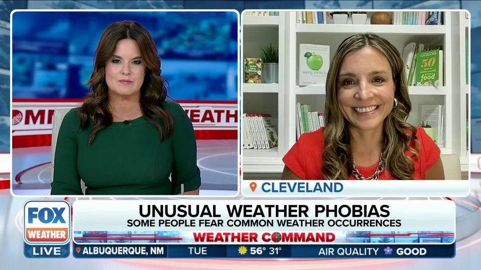 Cleveland Clinic psychologist Dr. Susan Albers joined FOX Weather on Halloween and said that many people are affected by weather phobias and broke down the most common fears.