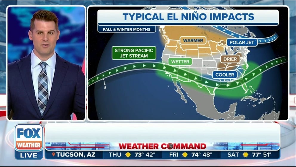 NOAA's latest outlook on El Nino now gives a 35% chance of a "historic level" El Nino with high odds some form of El Nino sticks around through the spring.