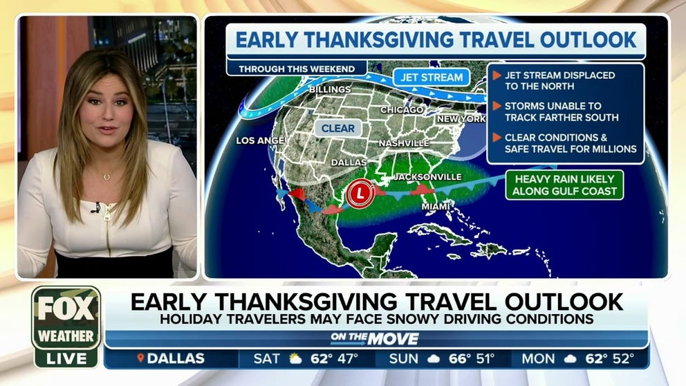Where weather could disrupt early Thanksgiving travel plans | Latest ...