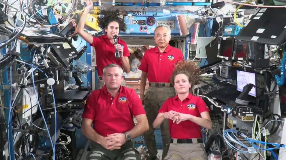  Astronauts from three different countries are aboard the International Space Station on Thanksgiving Day.
