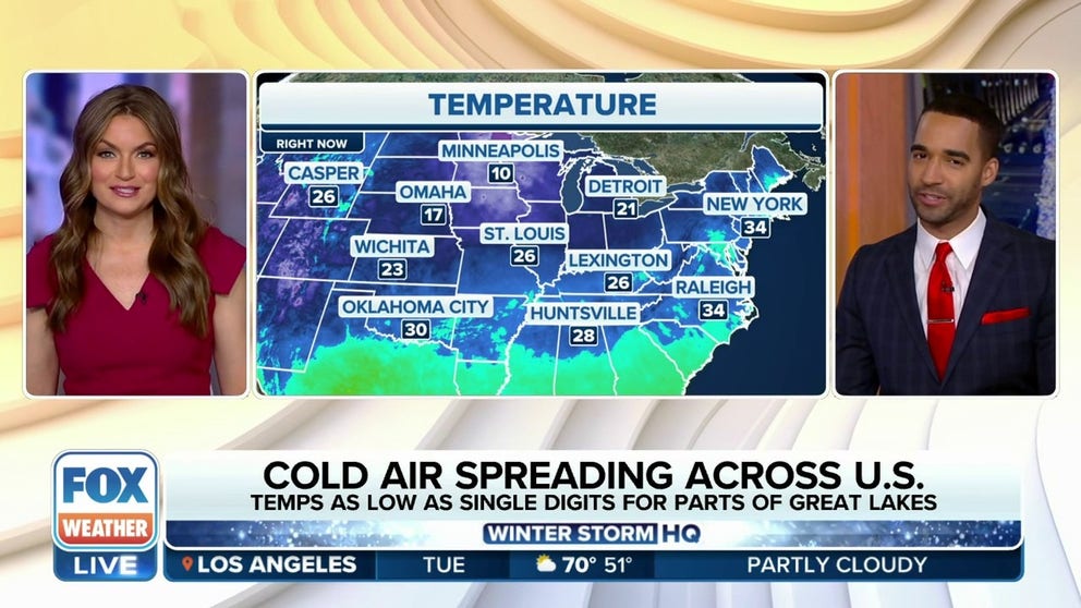 Cold air spreading across US | Latest Weather Clips | FOX Weather