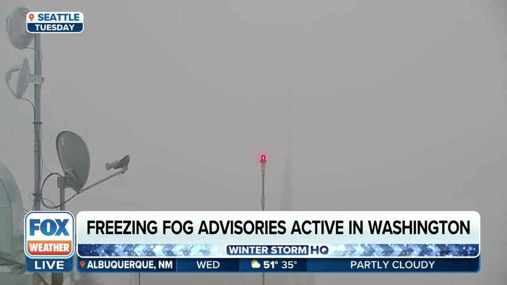 Freezing fog is double trouble. Not only is visibility low, but the water droplets can freeze on any surface, glazing it in slippery ice.