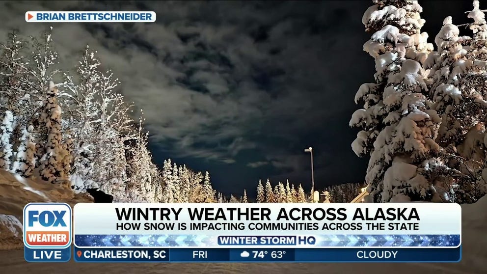 Anchorage, Alaska, is no stranger to snow. Brian Brettschneider from the NWS Alaska Region joins FOX Weather to talk about the record month. 