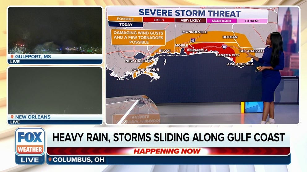 Heavy rain, storms sliding along Gulf Coast on Saturday | Latest ...