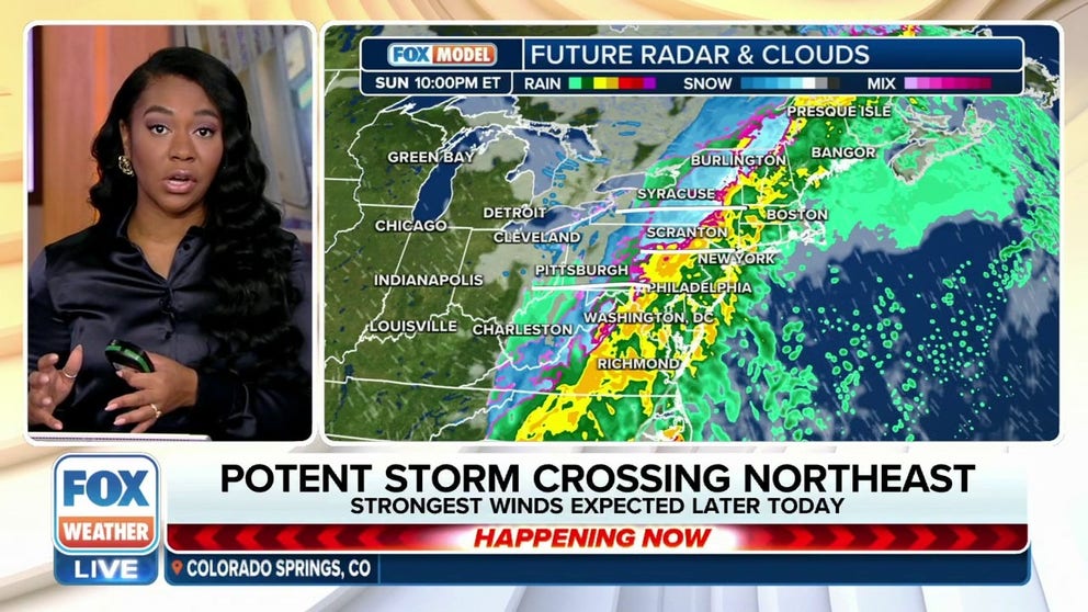 Wind, rain, snow to blast Northeast as powerful storm tracks across ...