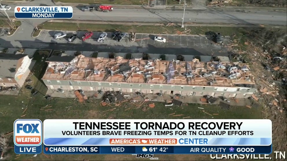 Dozens of volunteers have descended upon Madison, Tennessee, in the wake of a deadly tornado that tipped through the community over the weekend.