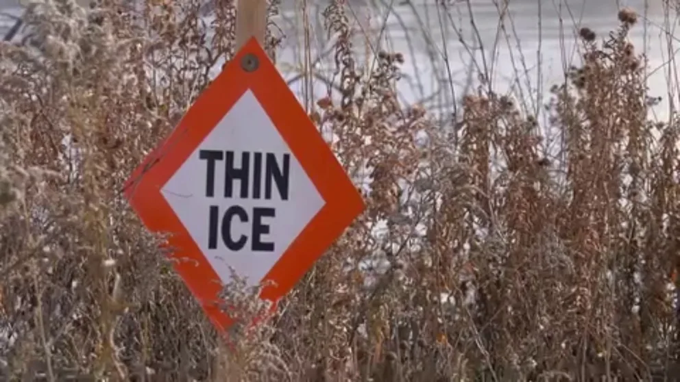 An extremely warm start to winter across the northern tier of the country means ice is thinner than normal