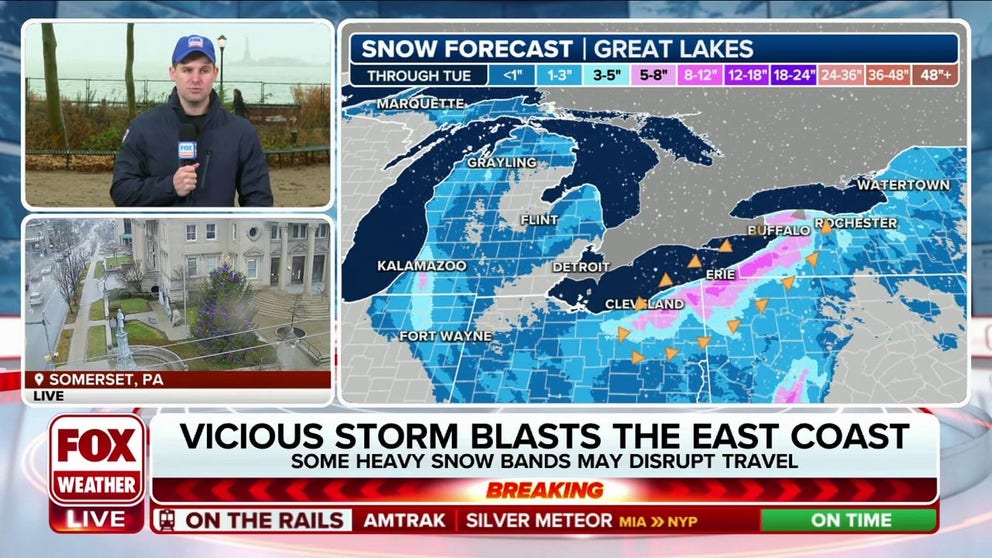 Snow could disrupt travel in Great Lakes, Appalachians early this week ...