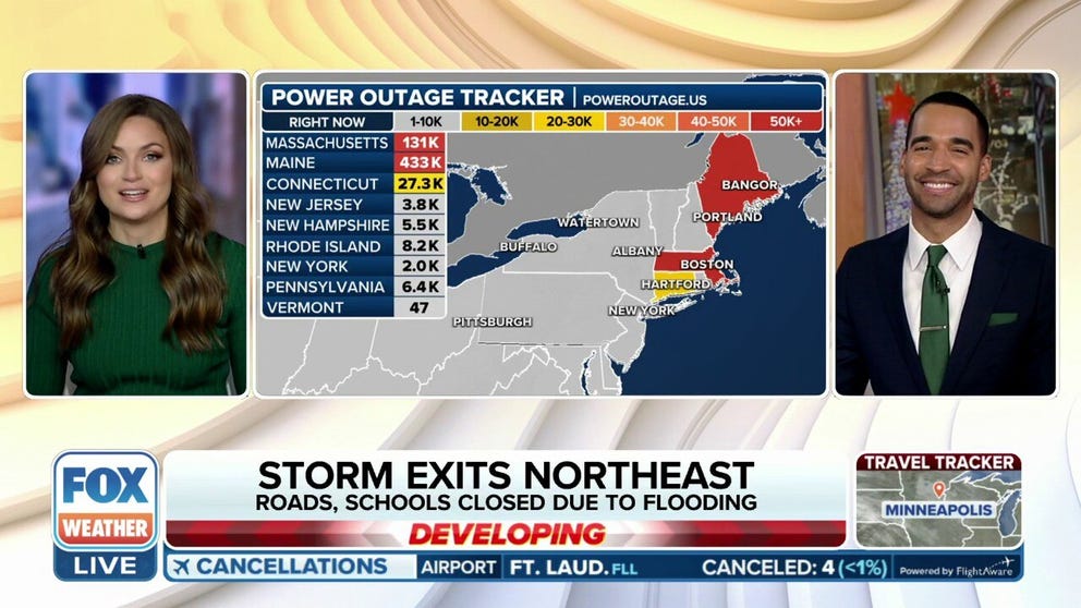 More than 500,000 power outages remain in New England following ...