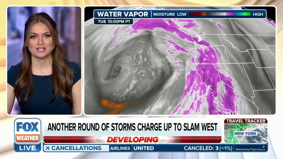 Another round of storms charge up slam West | Latest Weather Clips ...
