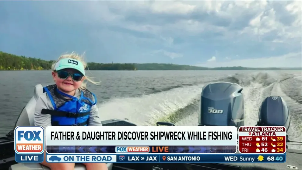 Tim Wollak and his daughter, Henley, discovered a 1871 shipwreck on Lake Michigan while fishing. The pair spoke to FOX Weather about their possibly  historic discovery. 