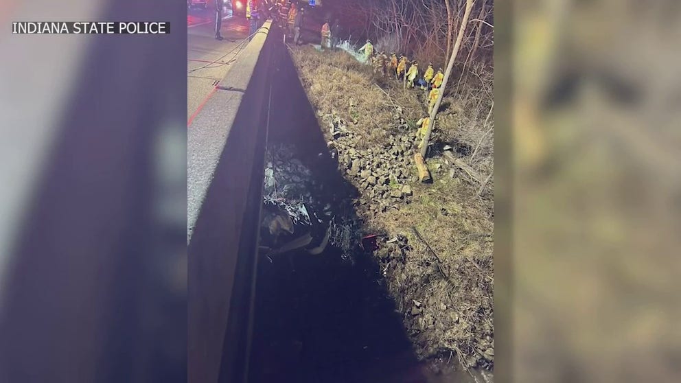 Photos and video show exactly how hidden the crashed truck was underneath the I-94 bridge. You can see how damaged is was when the tow truck pulls it onto the roadway.