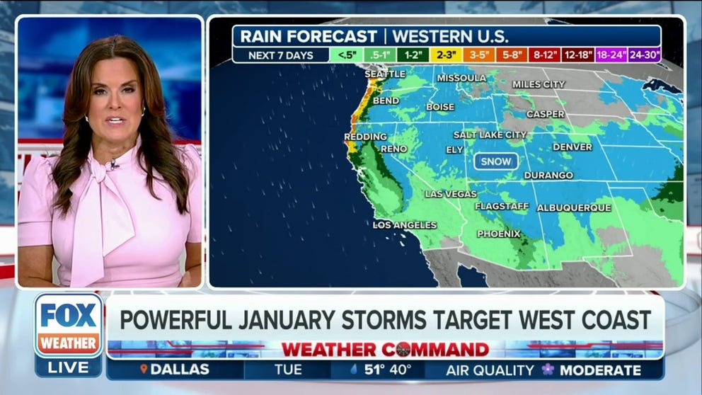 Powerful storms bringing rain, snow to West Coast | Latest Weather ...