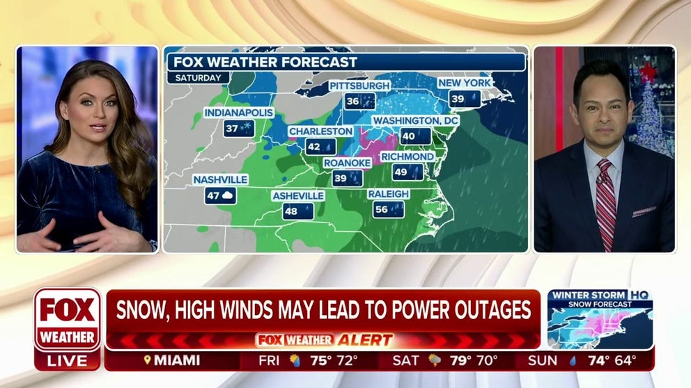 For weeks FOX Weather has been talking about the pattern becoming more conducive for winter storms in January, and that forecast is coming to fruition as 2024 kicks off with a nor'easter across the east this weekend. 
