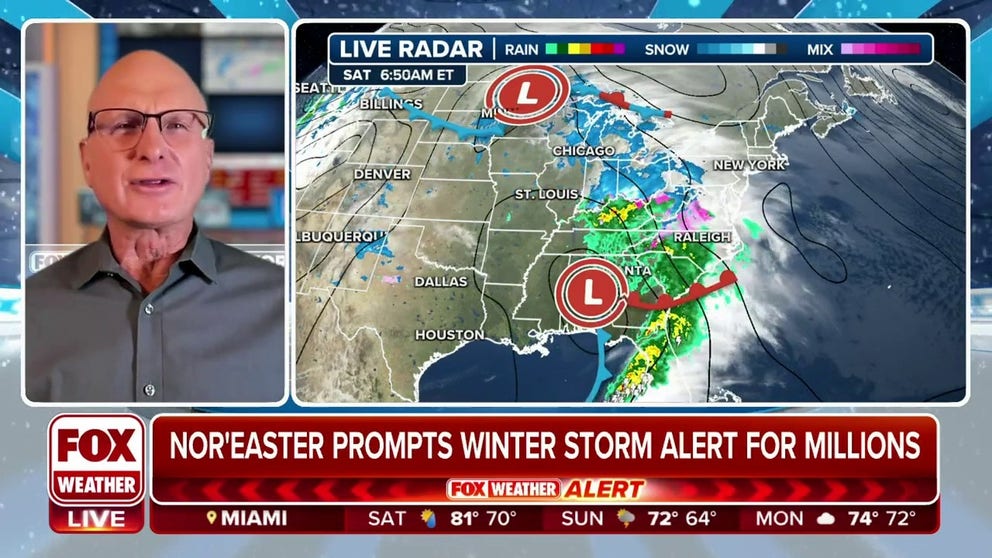 FOX Weather Winter Storm Specialist Tom Niziol breaks down all the impacts from the nor'easter bearing down on the mid-Atlantic and Northeast with several inches of snow expected in inland areas. 