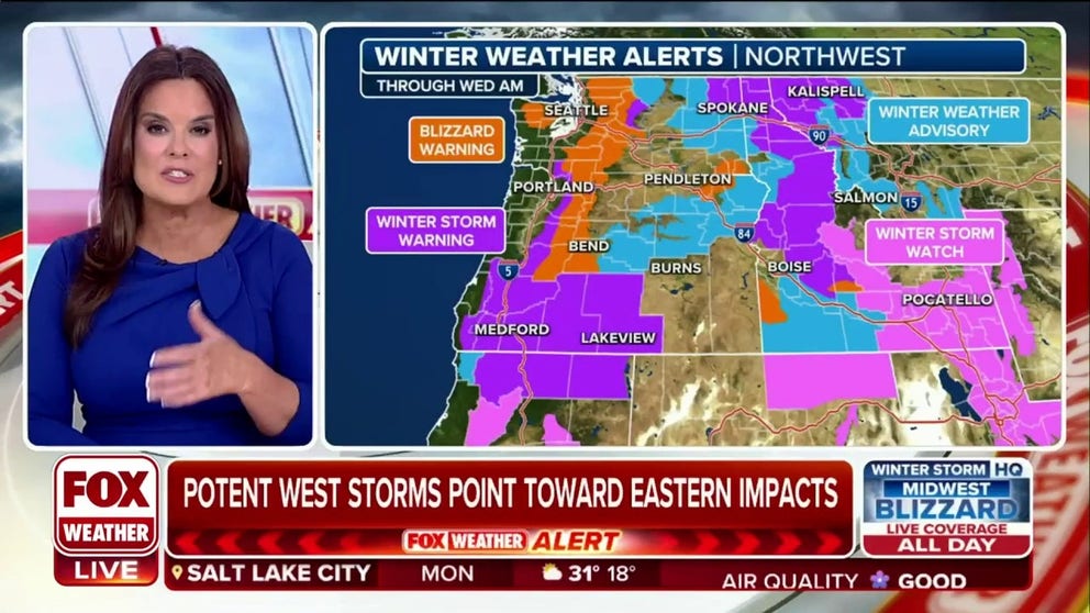 As the series of western storms continue to march on the Northwest, the NWS has issued some rare warnings. Seattle's NWS hadn't issued a Blizzard Waring in 11 years. Meteorologist Amy Freeze explains who else will be clobbered by the most recent winter storm.